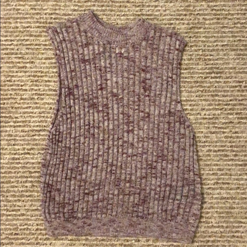 Pink/ Purple tank top crop top